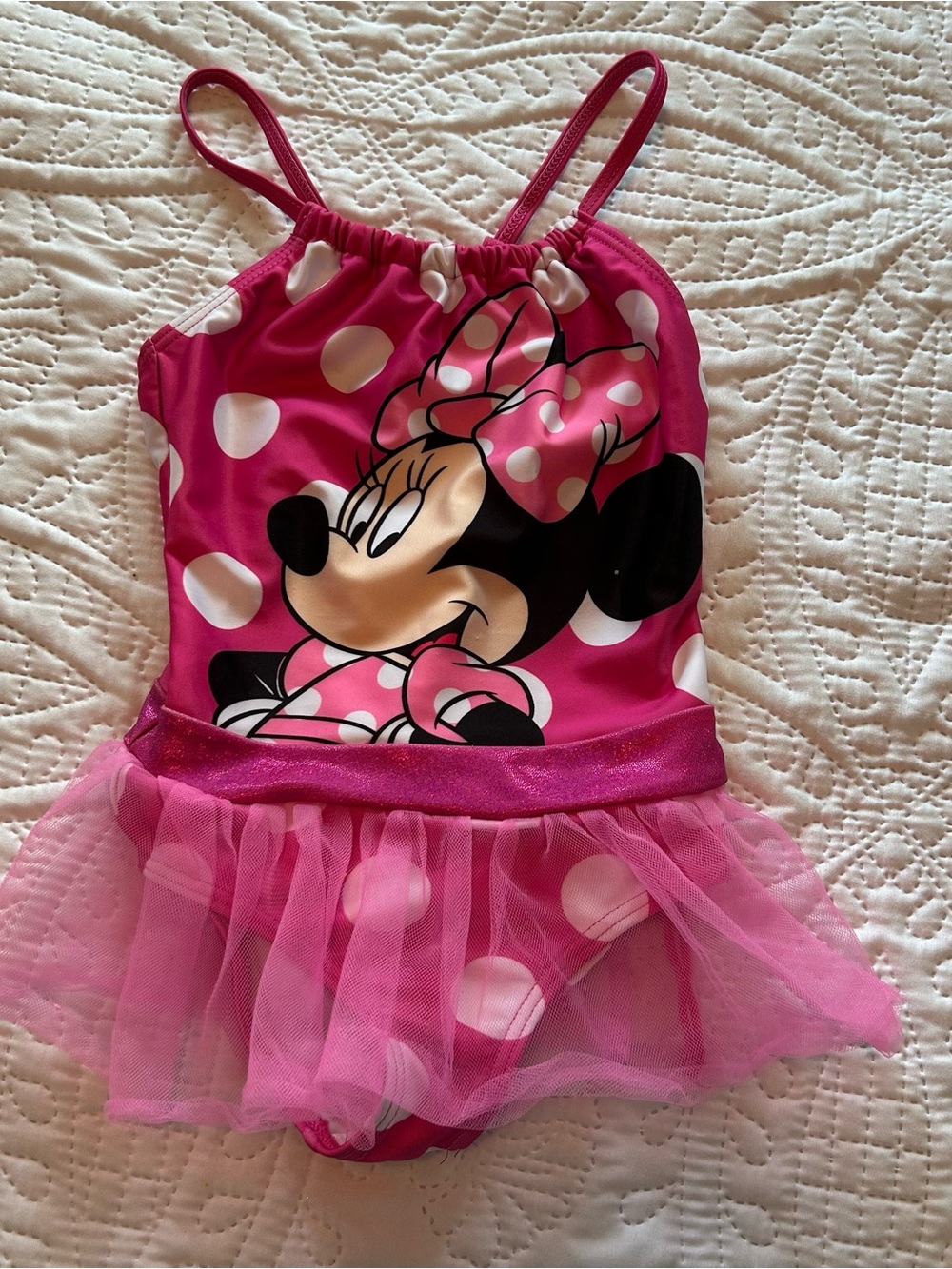 Disney Mickey and Friends Pink Girls Swim Suit with Tutu